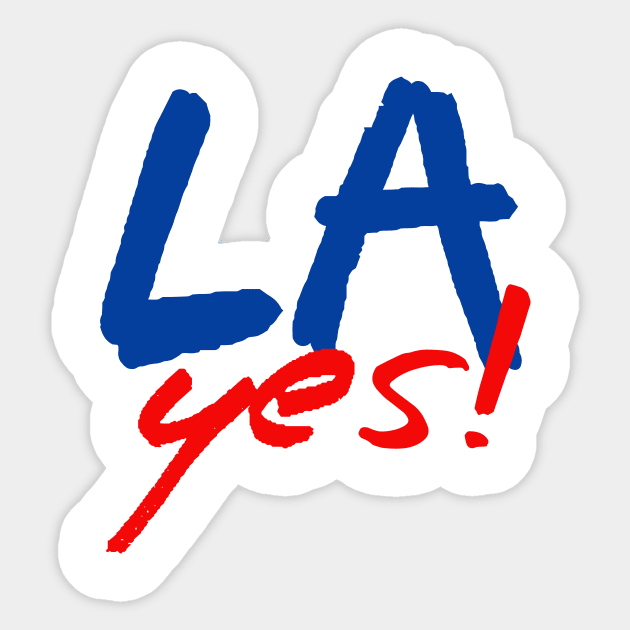 LA Yes! Los Angeles California Sticker by Scarebaby
